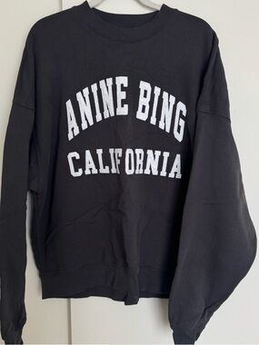 Anine Bing Miles Sweatshirt - Vintage Black